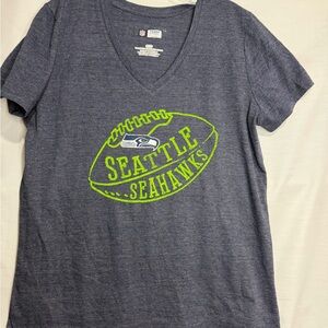 NFL Team Apparel Women's Seattle Seahawks V-Neck Shirt